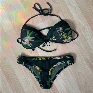 Body Glove Black Floral Bikini